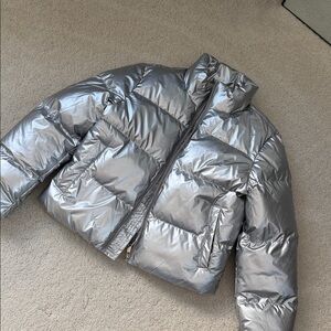 Silver Puffer Jacket Superdown